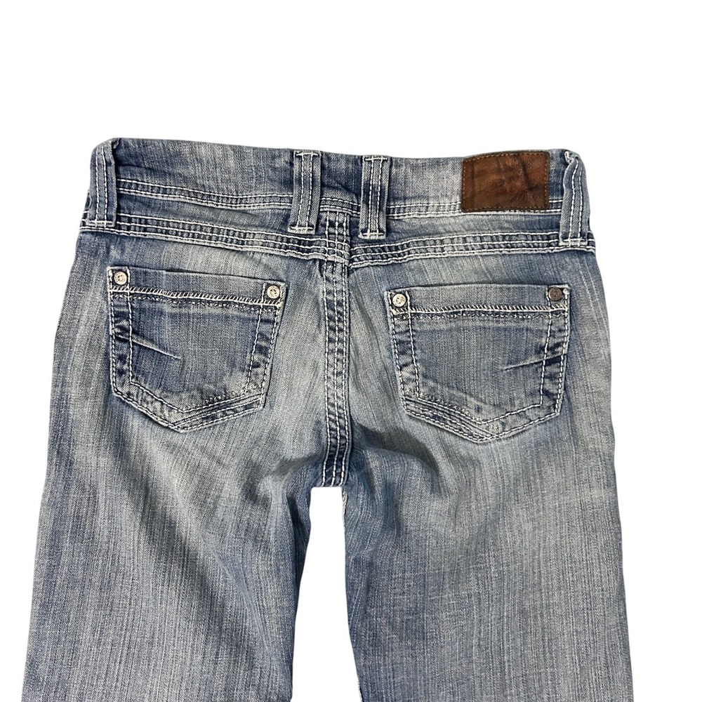 BKE Stella Bootcut Jeans Womens 28S Blue Low Rise Western Cowgirl Denim 28x27
